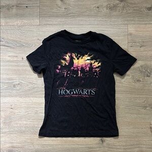 Kid’s Black Hogwarts Graphic T-Shirt